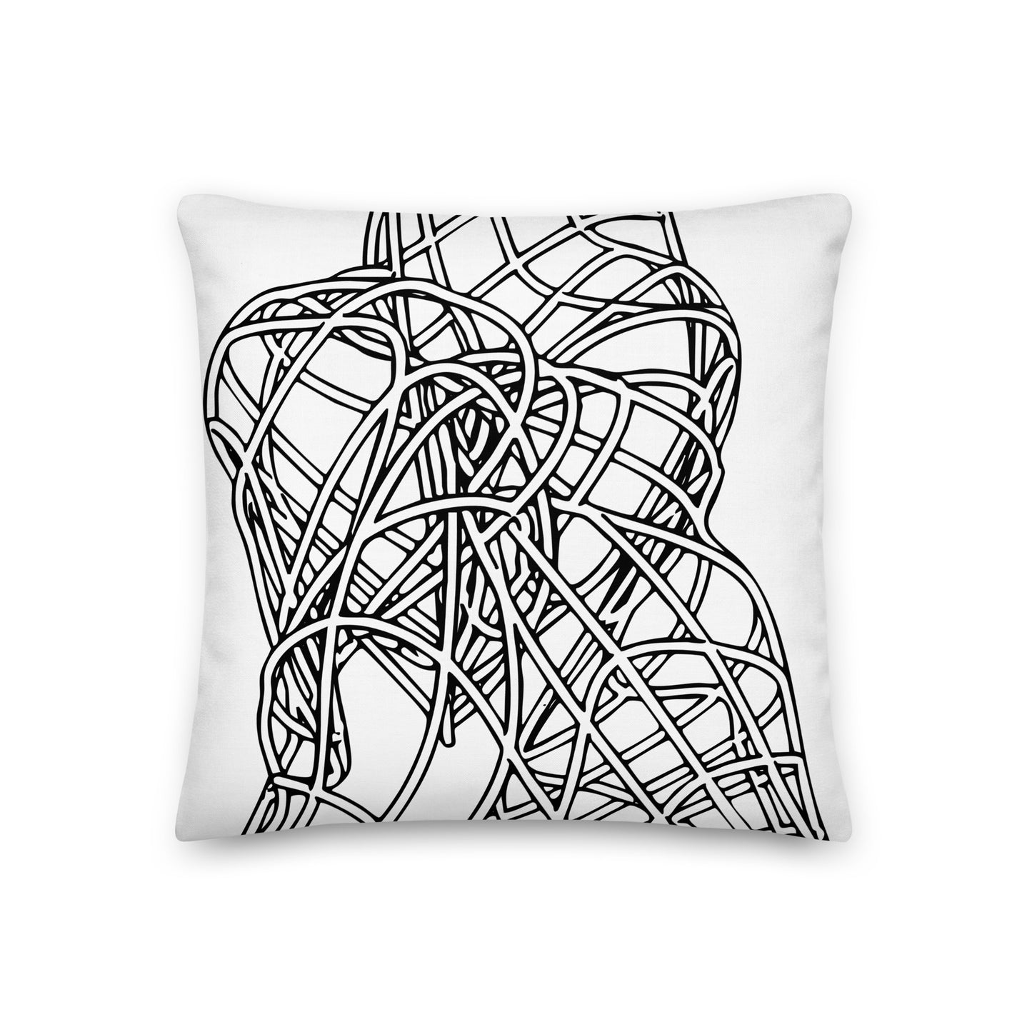 Post Modern Black Premium Pillow