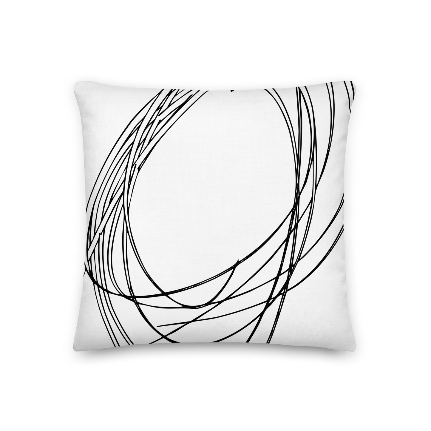 Modernism Black Premium Pillow