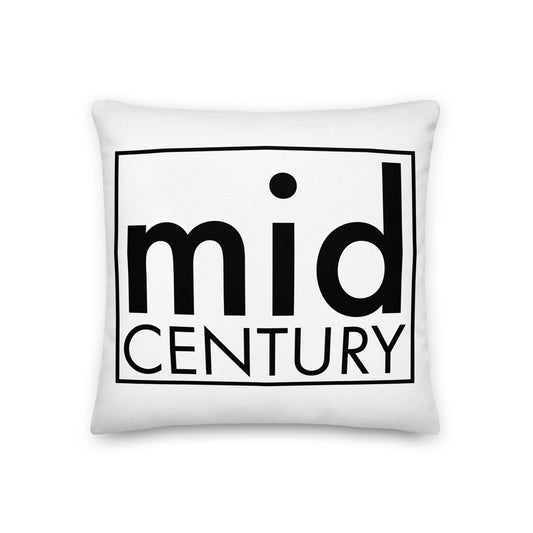 Mid-century White Premium Pillow