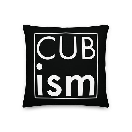 Cubism Black Premium Pillow