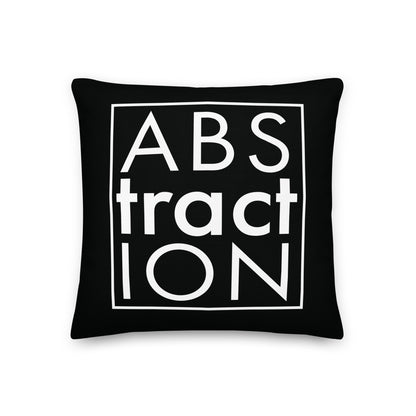 Abstraction Black Premium Pillow