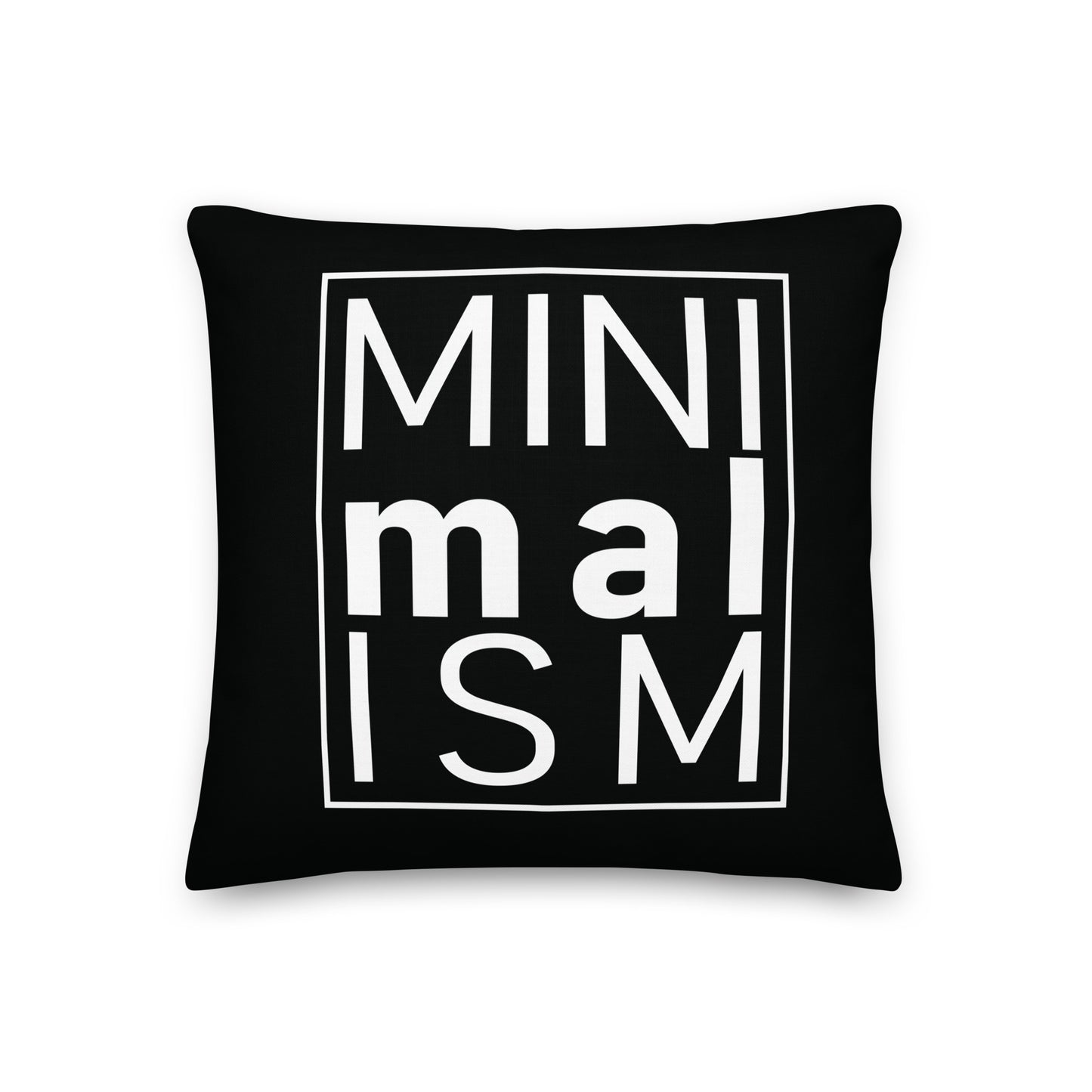 Minimalism Black Premium Pillow