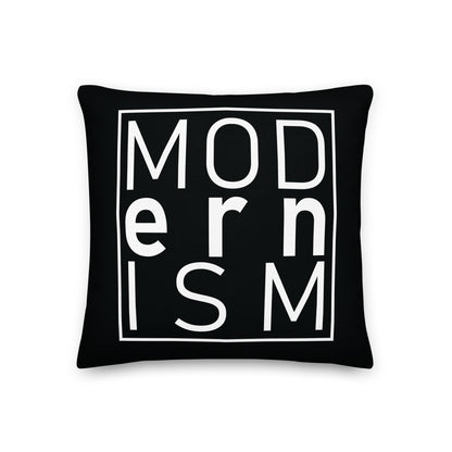 Modernism Black Premium Pillow