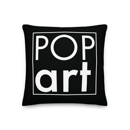 Pop Art Black Premium Pillow