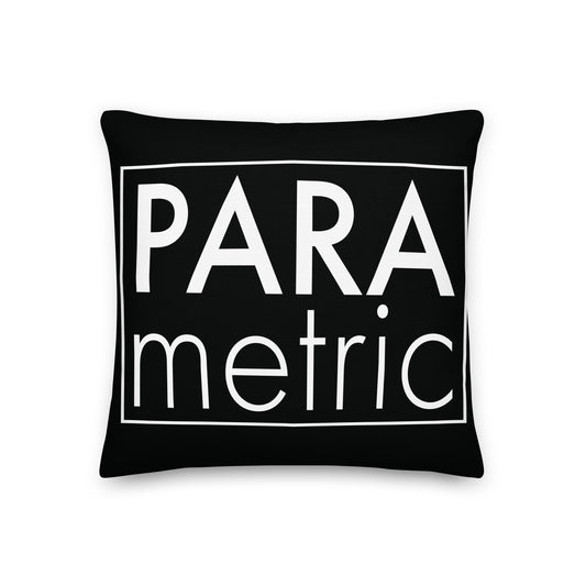 Parametric Black Premium Pillow