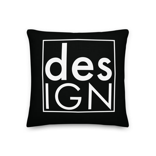 Design Black Premium Pillow