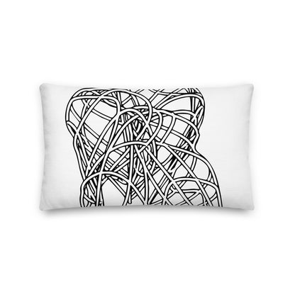 Post Modern Black Premium Pillow