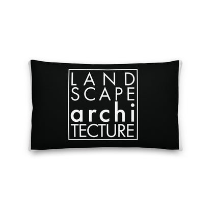 Landscape Architecture Black Premium Pillow