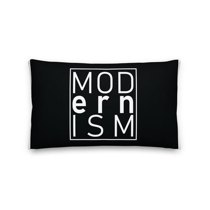 Modernism Black Premium Pillow