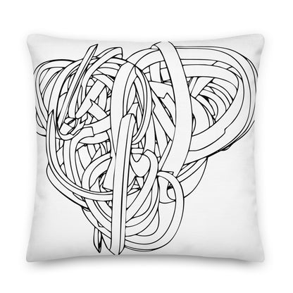 Abstraction Black Premium Pillow