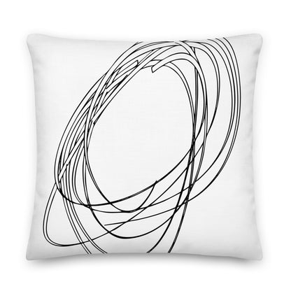 Modernism Black Premium Pillow