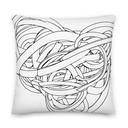 Pop Art Black Premium Pillow