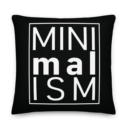 Minimalism Black Premium Pillow