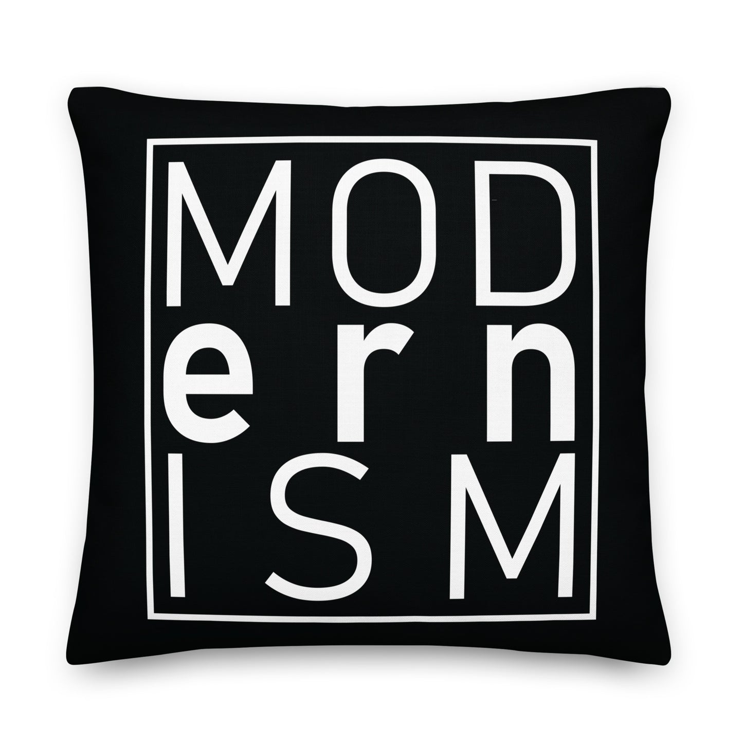 Modernism Black Premium Pillow