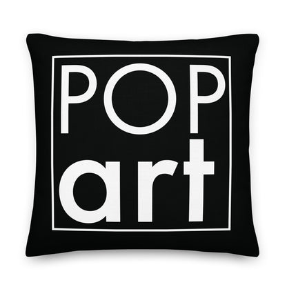 Pop Art Black Premium Pillow