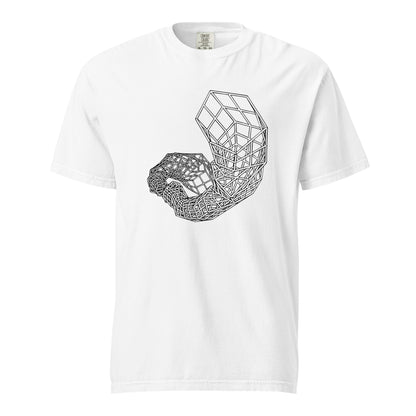 Mesh 1 White Unisex garment-dyed heavyweight t-shirt